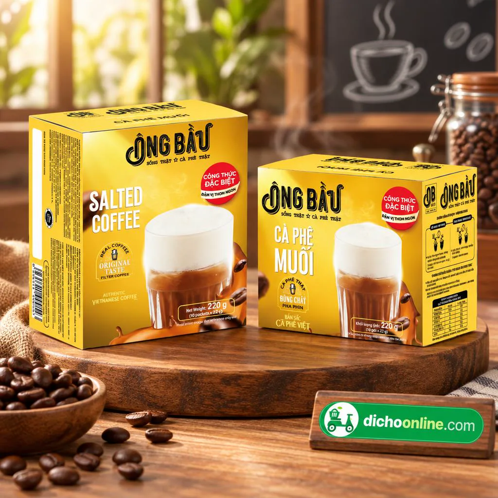 Cà phê muối Ông Bầu 220g