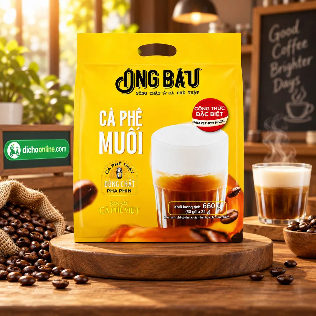 Cà phê muối Ông Bầu 660g